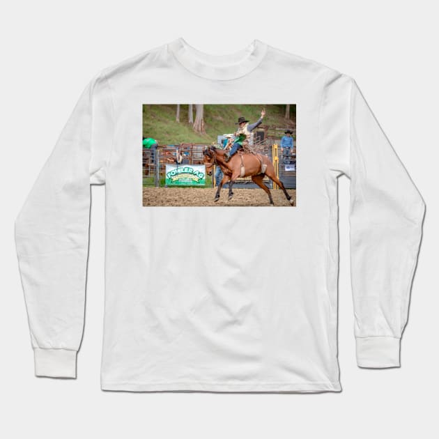 RODEOS, HORSES, COWBOYS Long Sleeve T-Shirt by anothercoffee